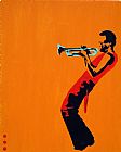 miles on orange by Pop art